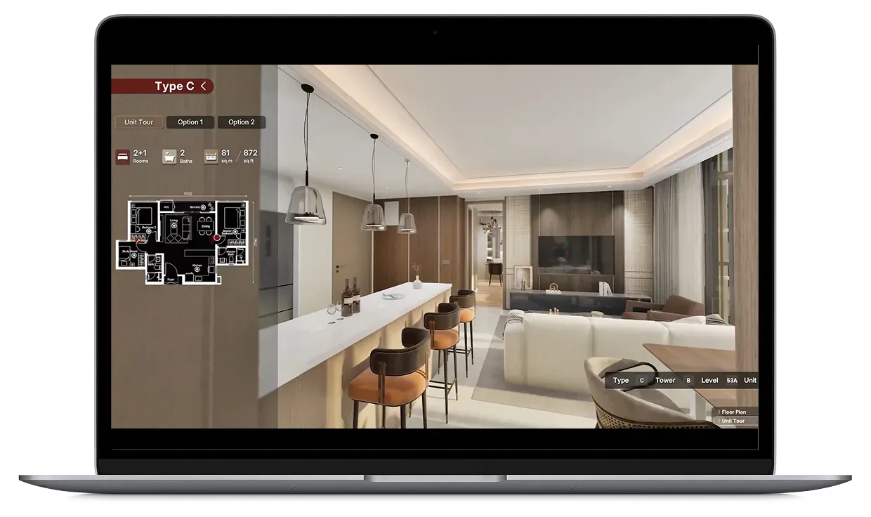 Digital Sales Gallery product interface